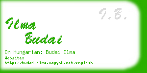 ilma budai business card